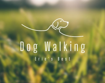 Pet Sitting Logo Downloadable Customizable Doggy Daycare Logo Boho Dog Walking Logo