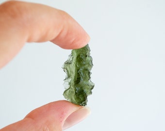 3,3 g Besednice Moldavite | From original Besednice Jezkovna,  | Raw natural Czech Moldavite | Angel chime | Old collection (mined in 2006)