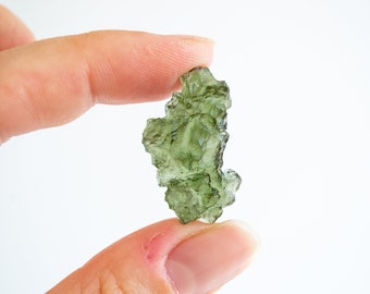 3,12 g Besednice Moldavite (original Besednice Jezkovna mine) | Raw natural Czech Moldavite | Angel chime | Old collection (mined in 2006)