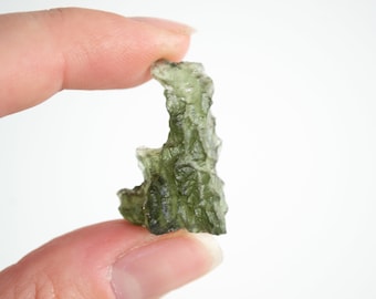 Besednice Moldavite 3,87 g |  Exclusive Moldavite from Besednice Jezkovna mined in 2006 | Raw natural Czech Moldavite | Angel chime