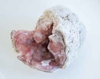 Tiny pink amethyst geode from Argentina | Rose amethyst cluster | Mini crystal geode