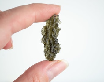 Besednice Moldavite 3,04 g |  Exclusive Moldavite from Besednice Jezkovna mined in 2006 | Raw natural Czech Moldavite | Angel chime