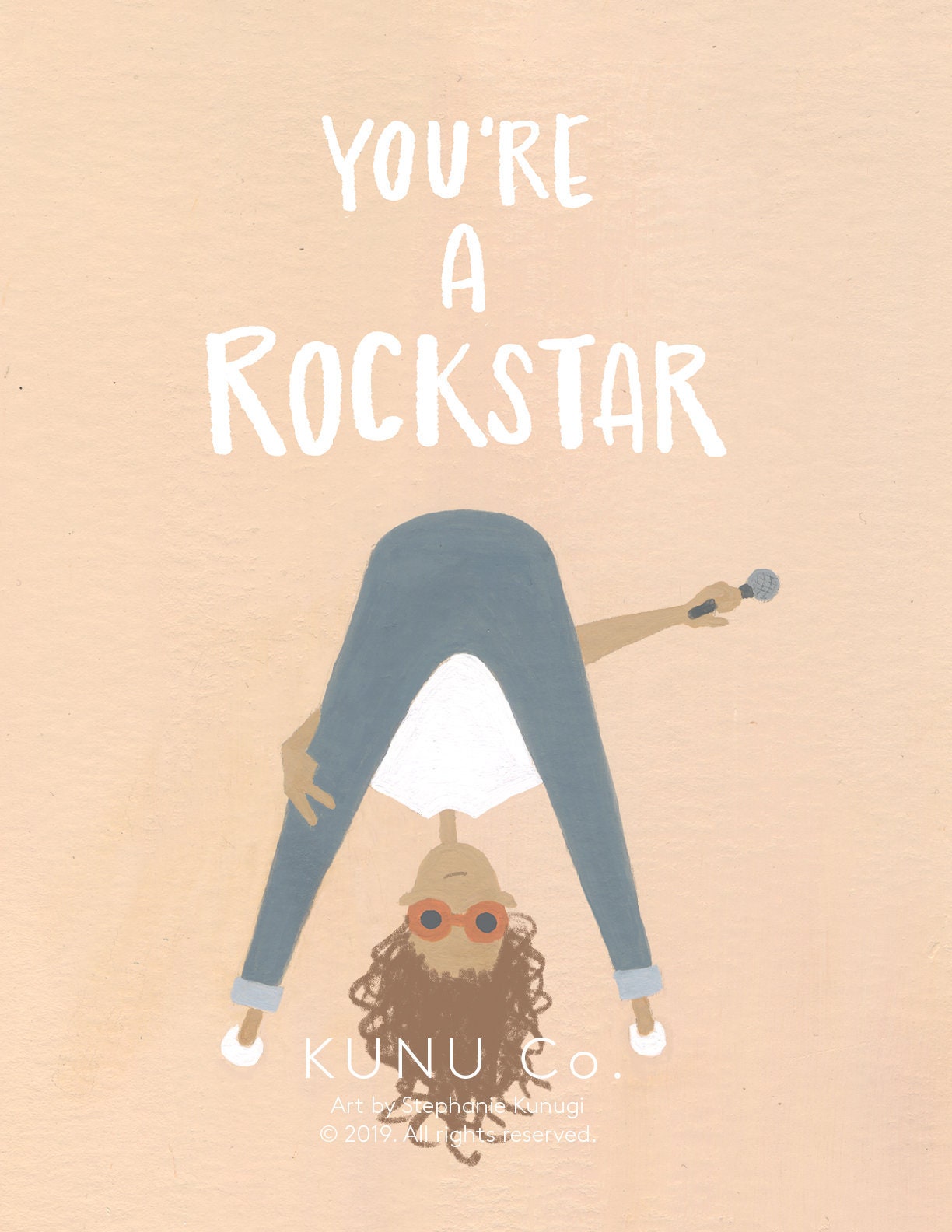 You're a Rockstar greeting Card Etsy