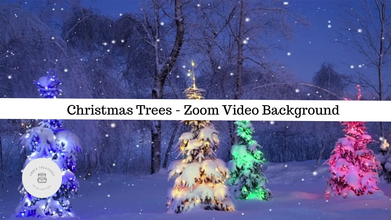 Christmas VIDEO Zoom Background Virtual Meetings Instant - Etsy UK