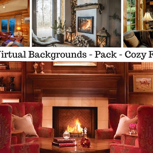 Office Zoom Background Pack for Virtual Meetings, Instant Download, Virtual background Images, Zoom Meetings, Digital Meeting Backgrounds
