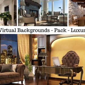 Office Zoom Background Pack for Virtual Meetings, Instant Download, Virtual background Images, Zoom Meetings, Digital Meeting Backgrounds