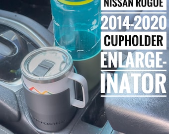 Nissan Rogue (2014-2020) Cup Holder Insert: For Nalgene, Yeti, and Stanley Cups