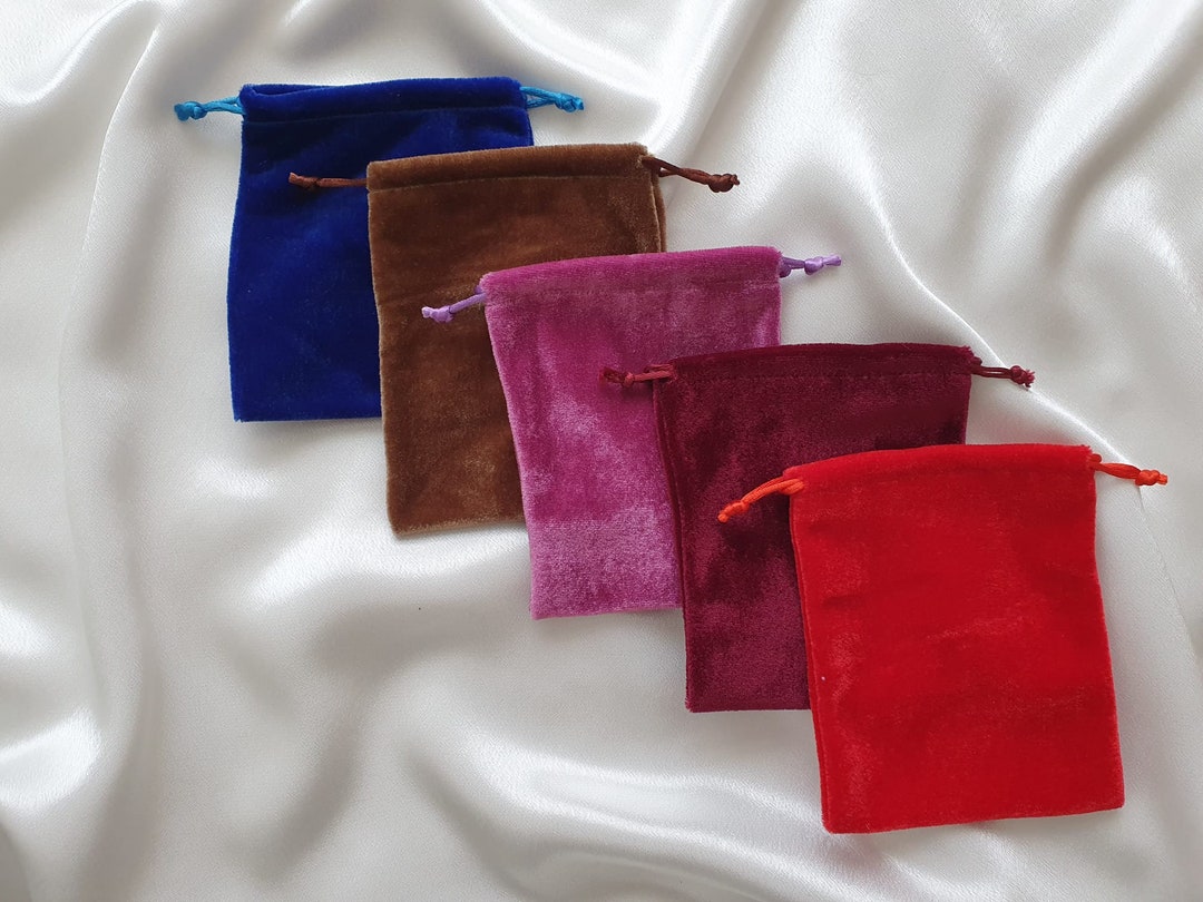Velvet Jewellery Pouches 10.5cm X 12.5cm Small Drawstring Etsy