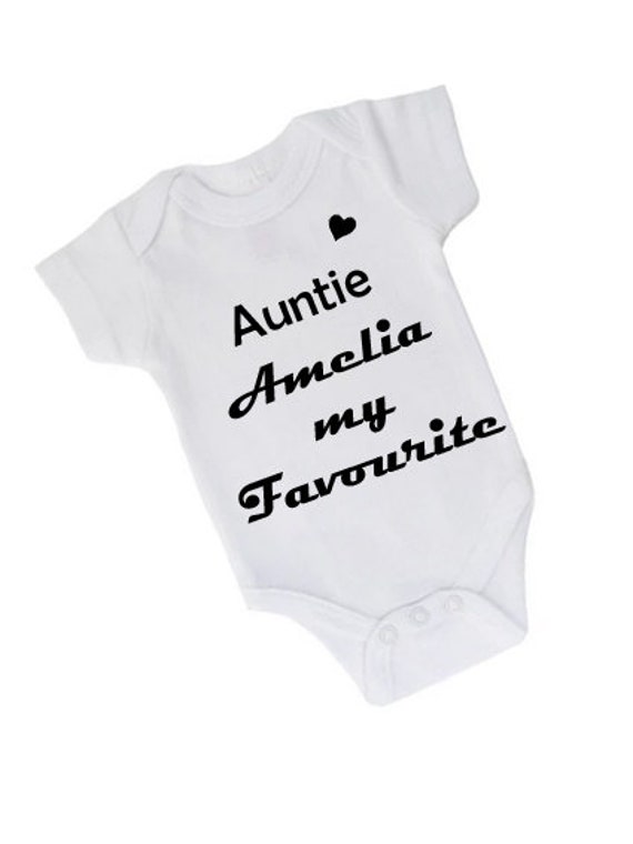 Favourite auntie store baby grow