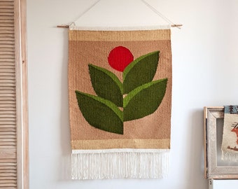 kilim ~ handwoven ~ wall-hanging ~ woolen tapestry ~ wall decor ~ Berry ~ TOPOLE