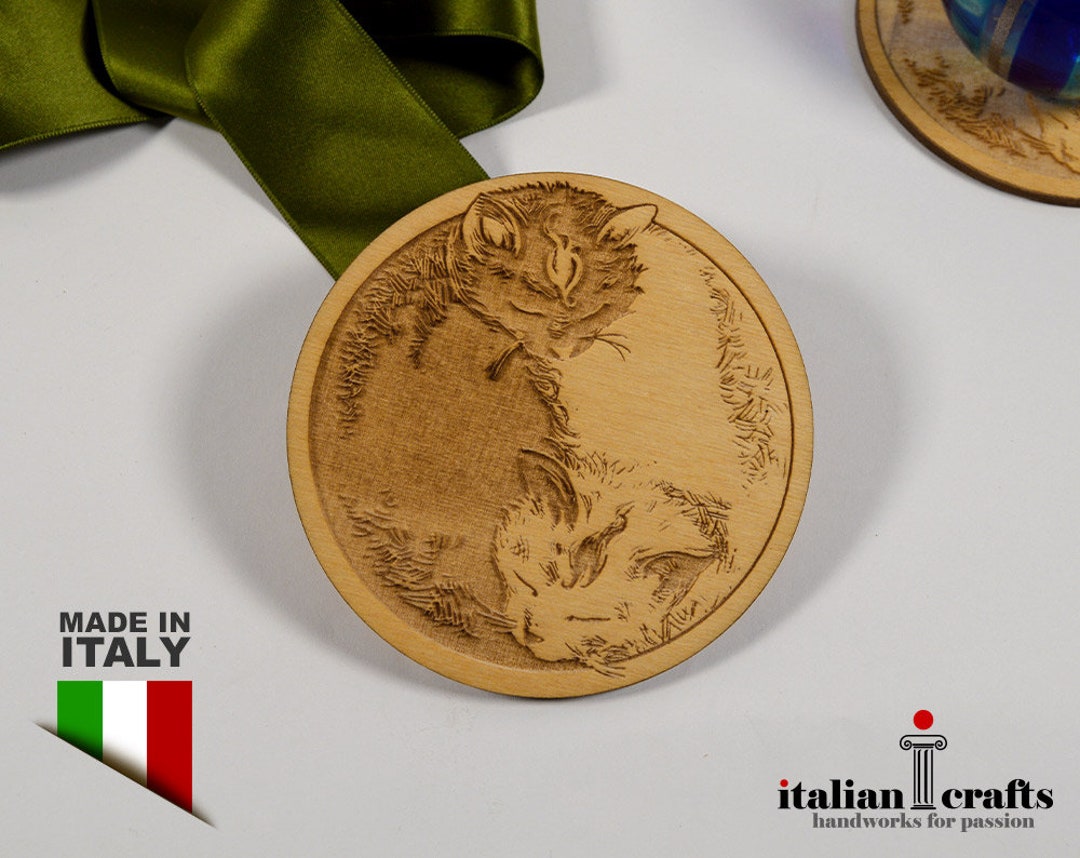 2 Cats Coasters, Fantasy Coasters, Gift for Friends, Custom Engraving