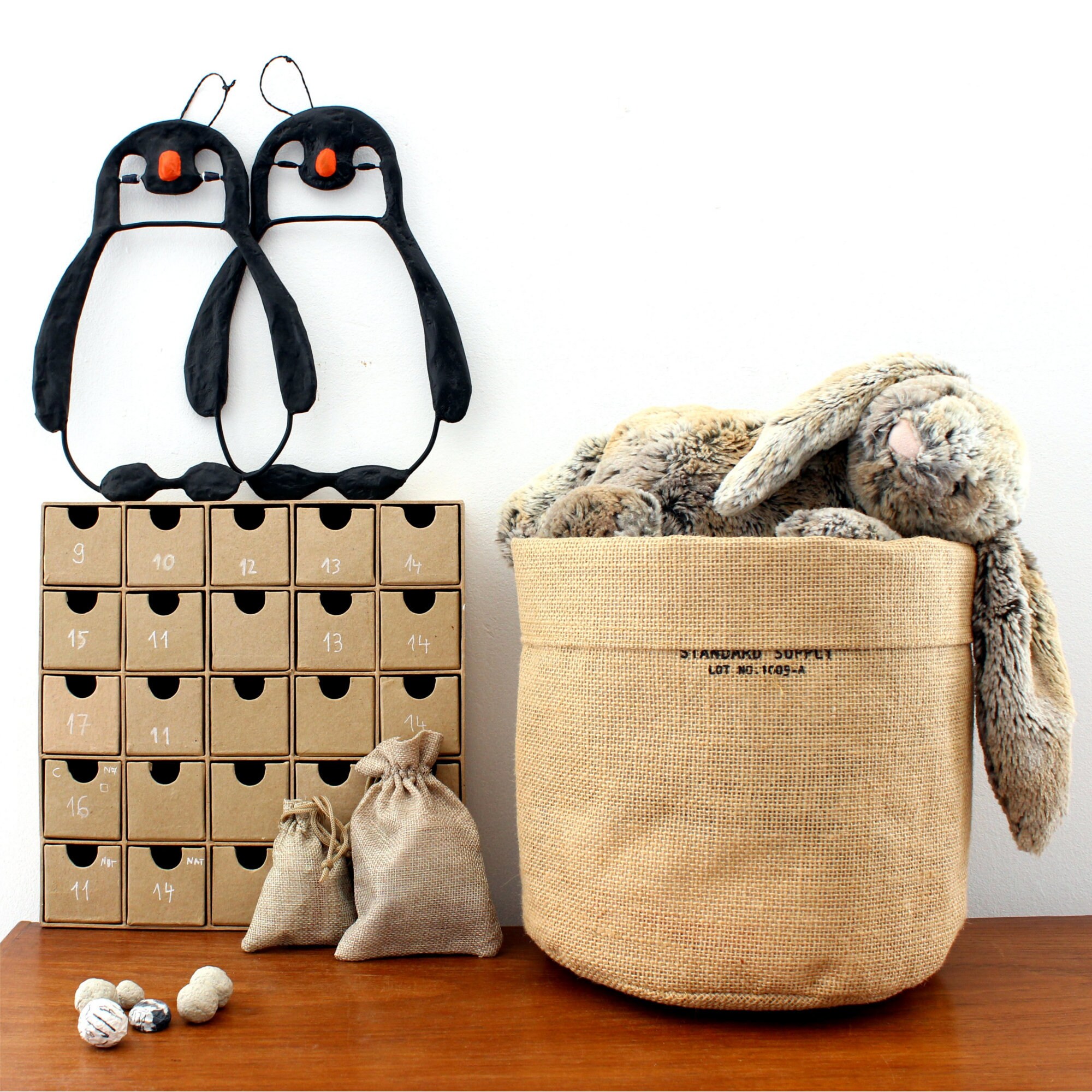 Pingouin en Papier Mâché Pour Chambre d'enfant