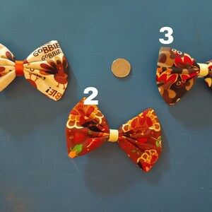 thanksgiving fabric hair bow headbands and hair clips
