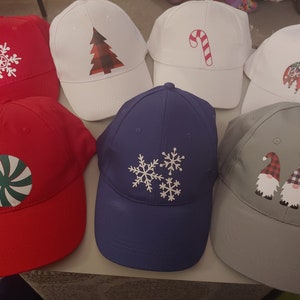 christmas/ winter baseball caps