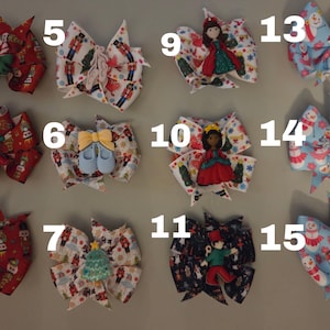 nutcracker ballet ribbon hair bows with button center