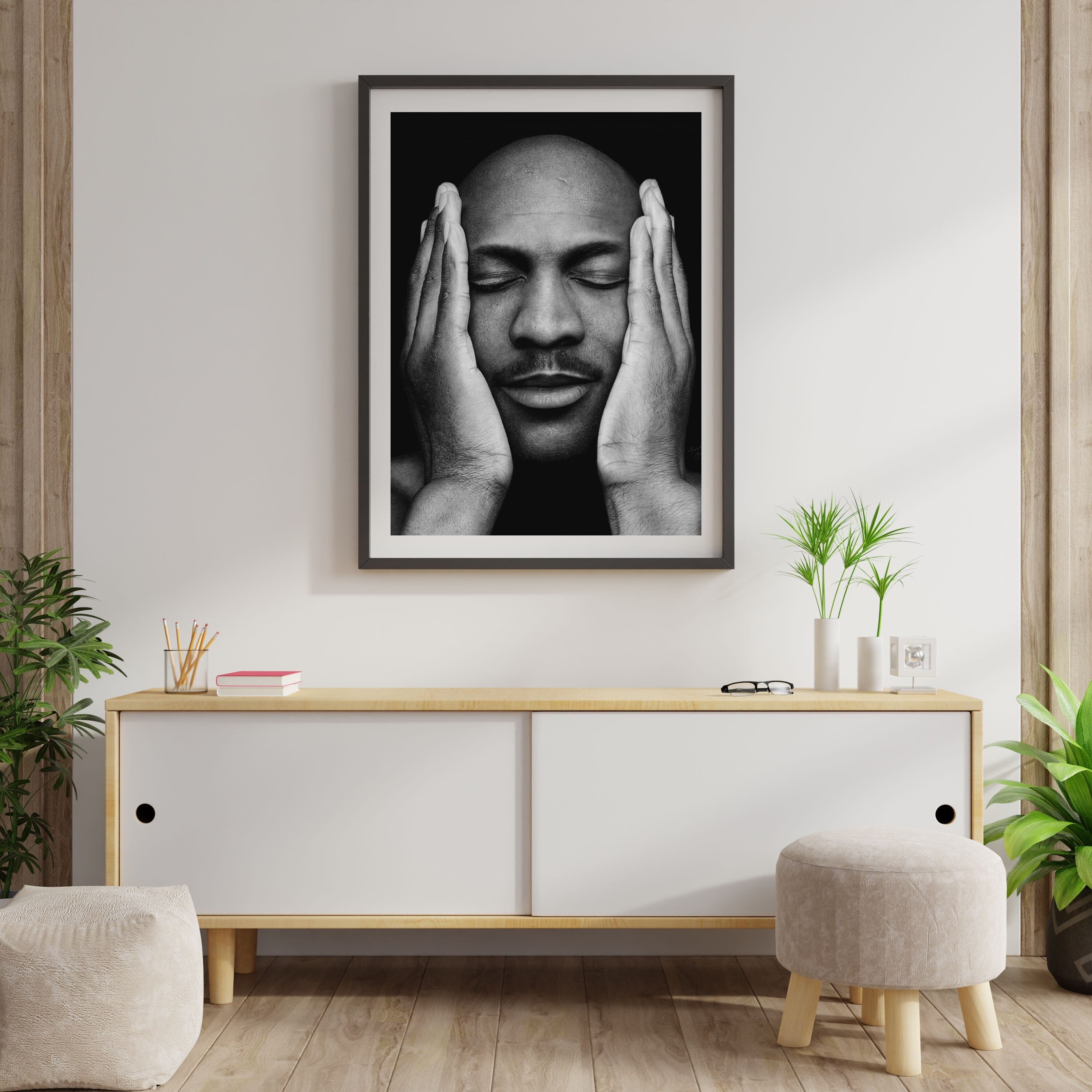 Michael Jordan Pencil Drawing Fine Art Print Etsy