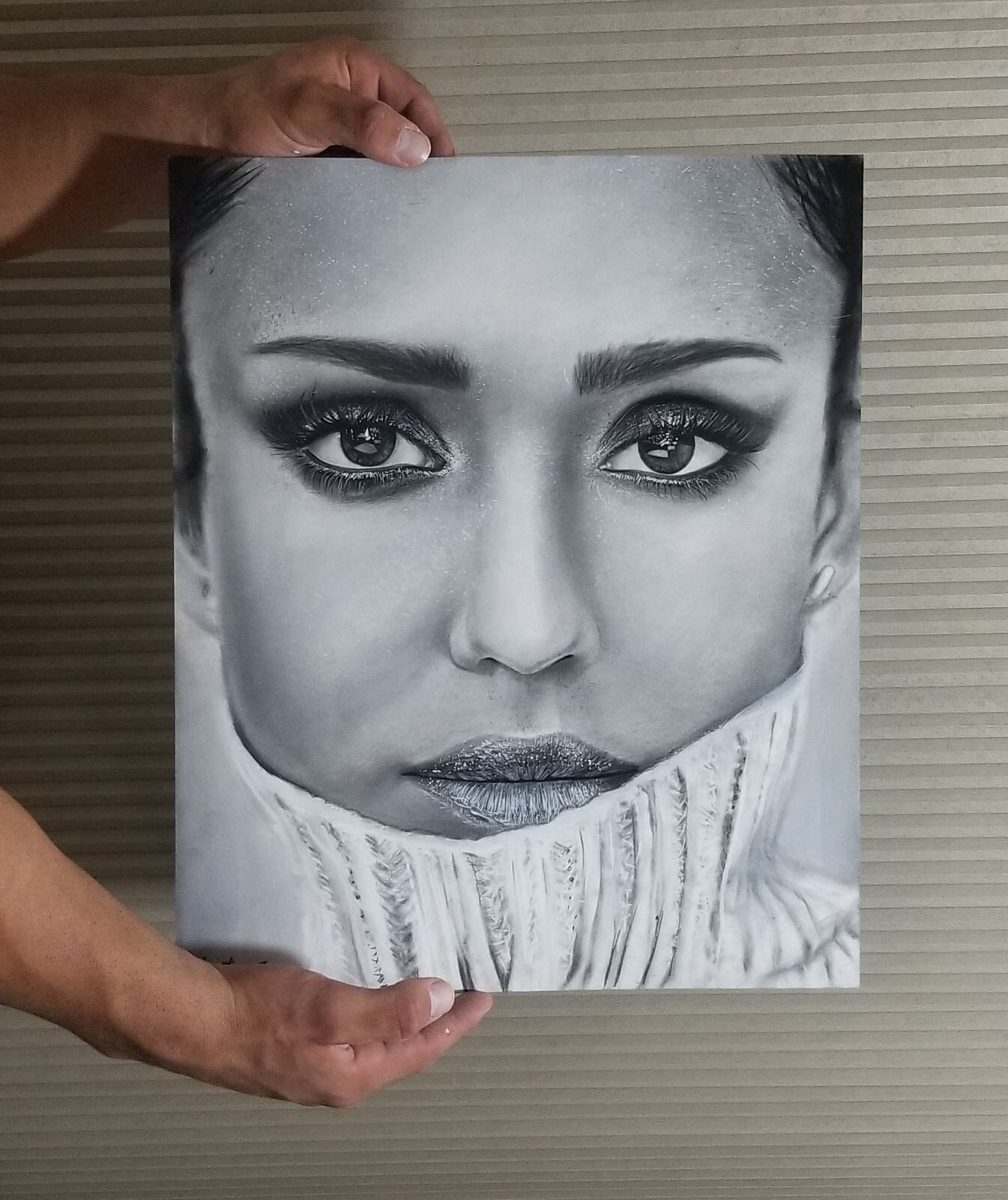 Jessica Alba Drawing Fine Art Print Etsy