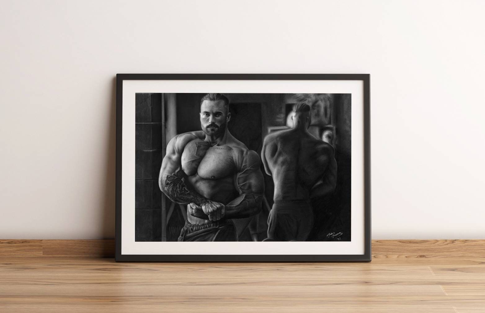 Chris Bumstead Pencil Drawing Fine Art Print Etsy
