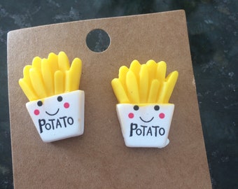 Novelty Earrings, French Fries