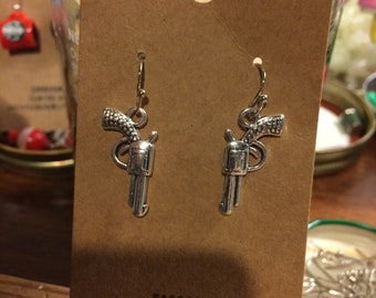 Novelty Earrings, Pistols