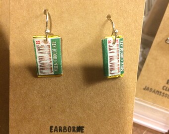 Novelty Earrings: Ear Candy. Paper--keep away from moisturee