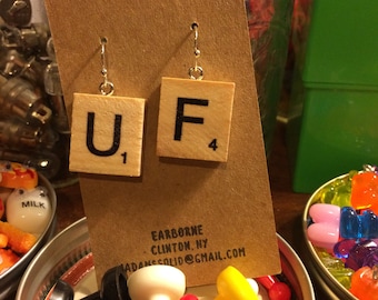 Novelty Earrings: Scrabble!