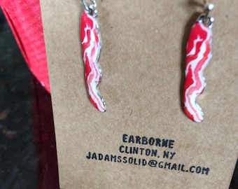 Novelty Earrings: Bacon