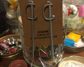 Novelty Earrings: Cocktail Swords