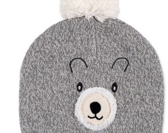 ED Ellen DeGeneres Baby Beanie: Teddy Bear Knit Pom Hat