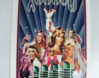 25 Pcs Xanadu Party Stickers 3 inch by 2 inch, Super durable decorate and personalize laptops, windows, and more