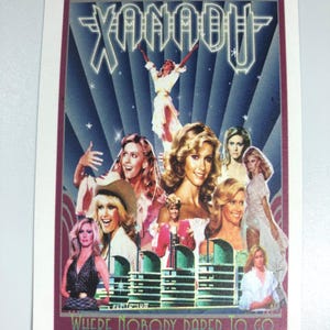 Set di 20 adesivi per feste Xanadu da 3 pollici x 2 pollici Olivia Newton-John