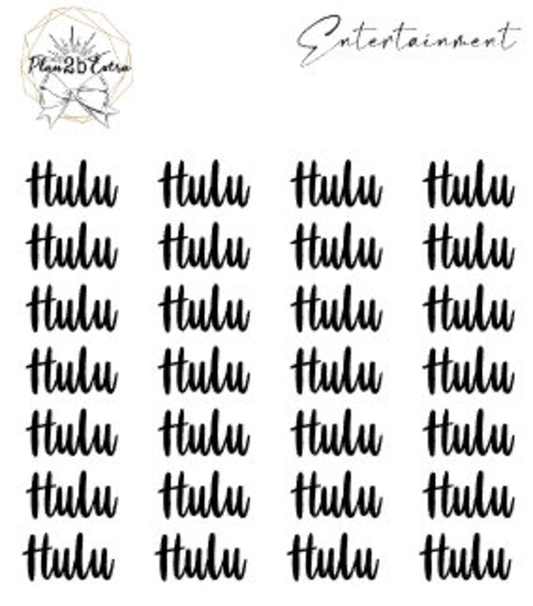 Hulu Planner Script Etsy