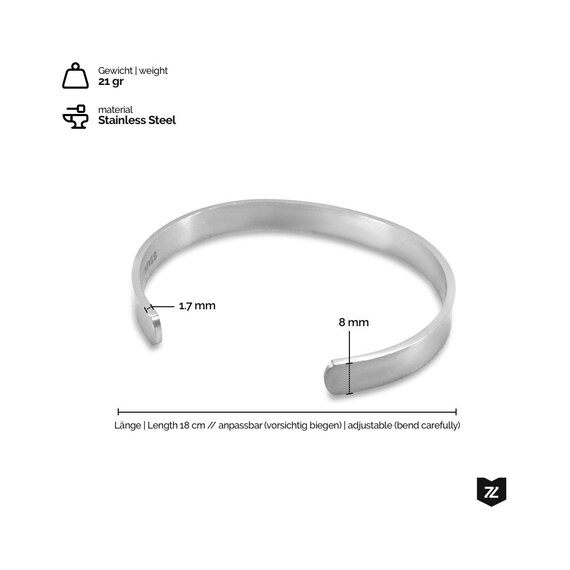 Ampia Argento Del Fiore Di Colore Del Polsino Dei Braccialetti E Bracciali In Acciaio Inox Gioelleria Raffinata E Alla Moda Delle Ragazze Delle Donne - Foto 3