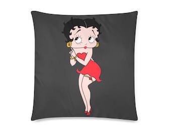 Betty boop pillow | Etsy Betty Boop Square Pillowcases zipper