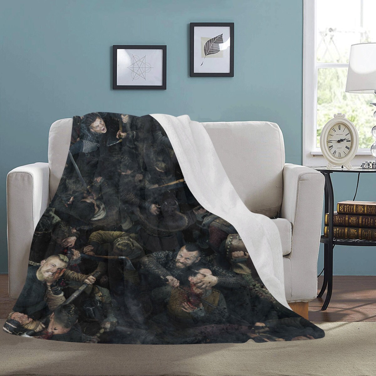 Vikings Blanket Cozy Micro Fleece Lagertha Bjorn Ivar Etsy