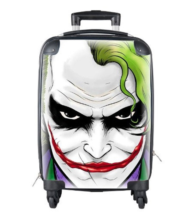 Joker Suitcase Luggage Cabin Travel Bag Gifts For Her Birthday Etsy