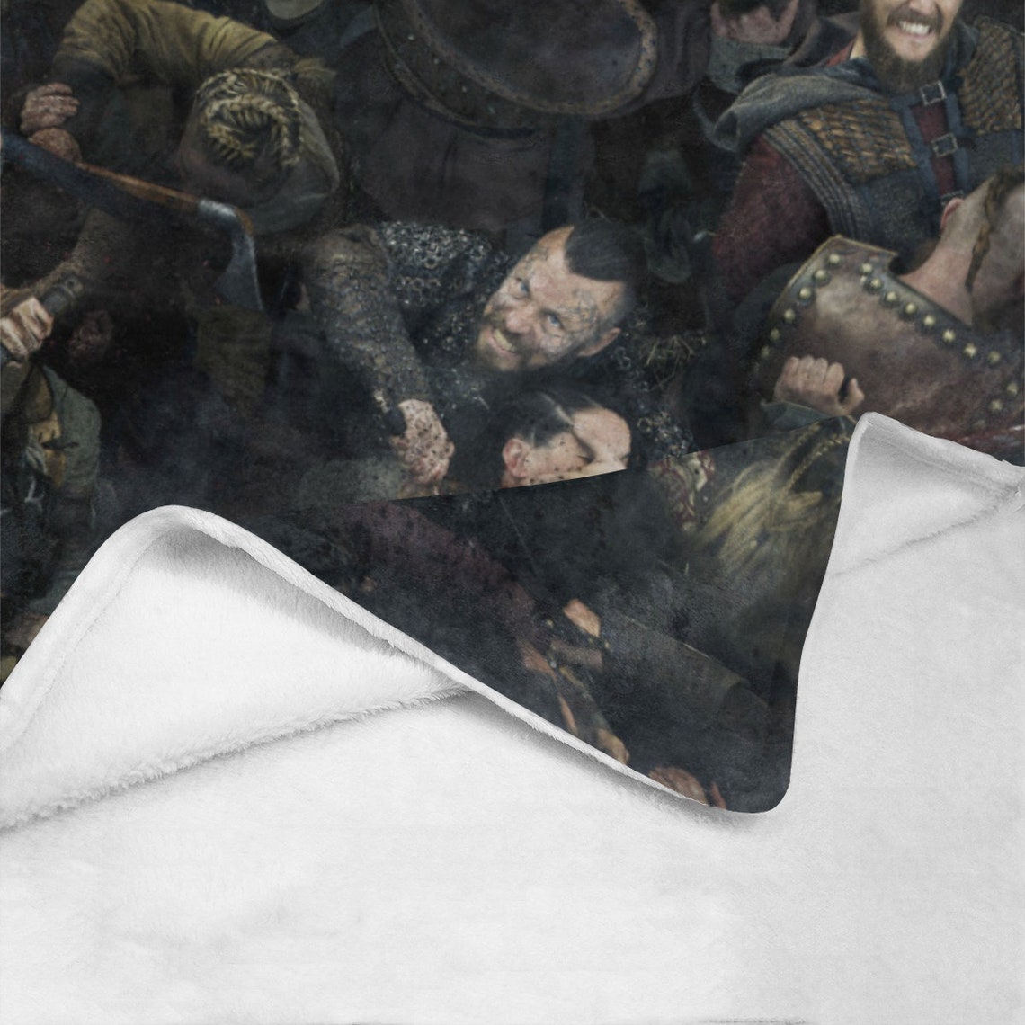 Vikings Blanket Cozy Micro Fleece Lagertha Bjorn Ivar Etsy