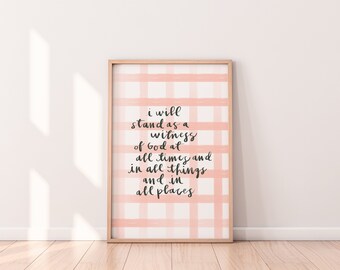 Young Women Theme | Digital Download | LDS Quote | Printables Wall Art | LDS Art | Poster Print | Girls Room Prints