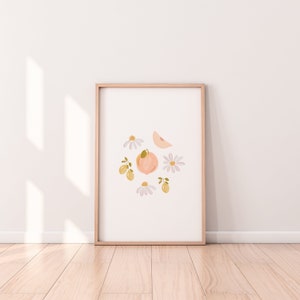 Sweet Daisy Print | Digital Download | Nursery Printables | Baby Girl Print | Girls Room Print | Wall Art | Poster Print | Cute Art Print