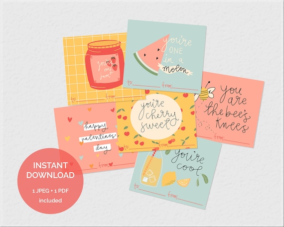 Valentine Tags Valentines Day Cards Kids Printable