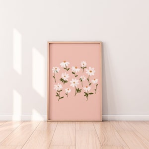 Daisy Collection Print | Digital Download | Nursery Printables | Baby Girl Print | Girls Room Print | Wall Art | Poster Print | Cute Art