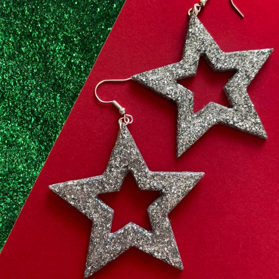 Glitter star best sale earrings