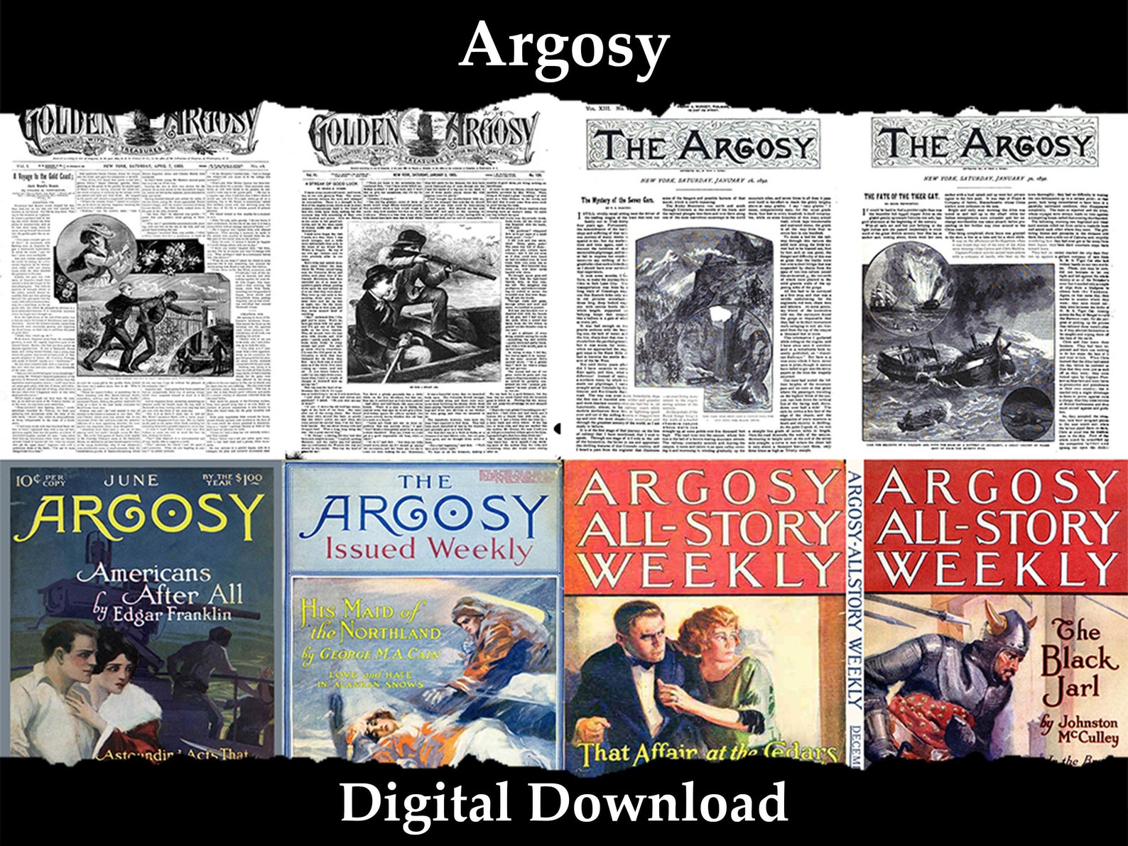Argosy & Argosy Allstory Weekly Magazine 645 Issues in PDF Etsy