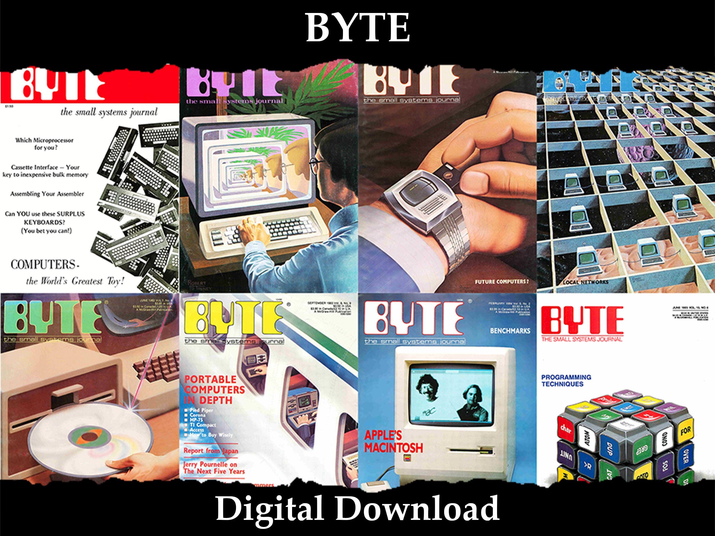 Byte Magazine 287 Issues Complete Collection in Etsy