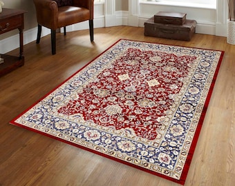 Alfombra afgana roja, alfombra de área 5x8, decoración vintage, alfombra oriental, alfombras 2x3, envío gratis, alfombra 4x6, alfombra de dormitorio, alfombra de sala de estar para alfombra de piso de casa