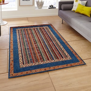 Rugs, Colorful Kilim Rug For Bedroom Aesthetic | Mid Century Modern Rug | Soft Cotton Rug | Machine Washable Kitchen Rug | Cool Rug image 1