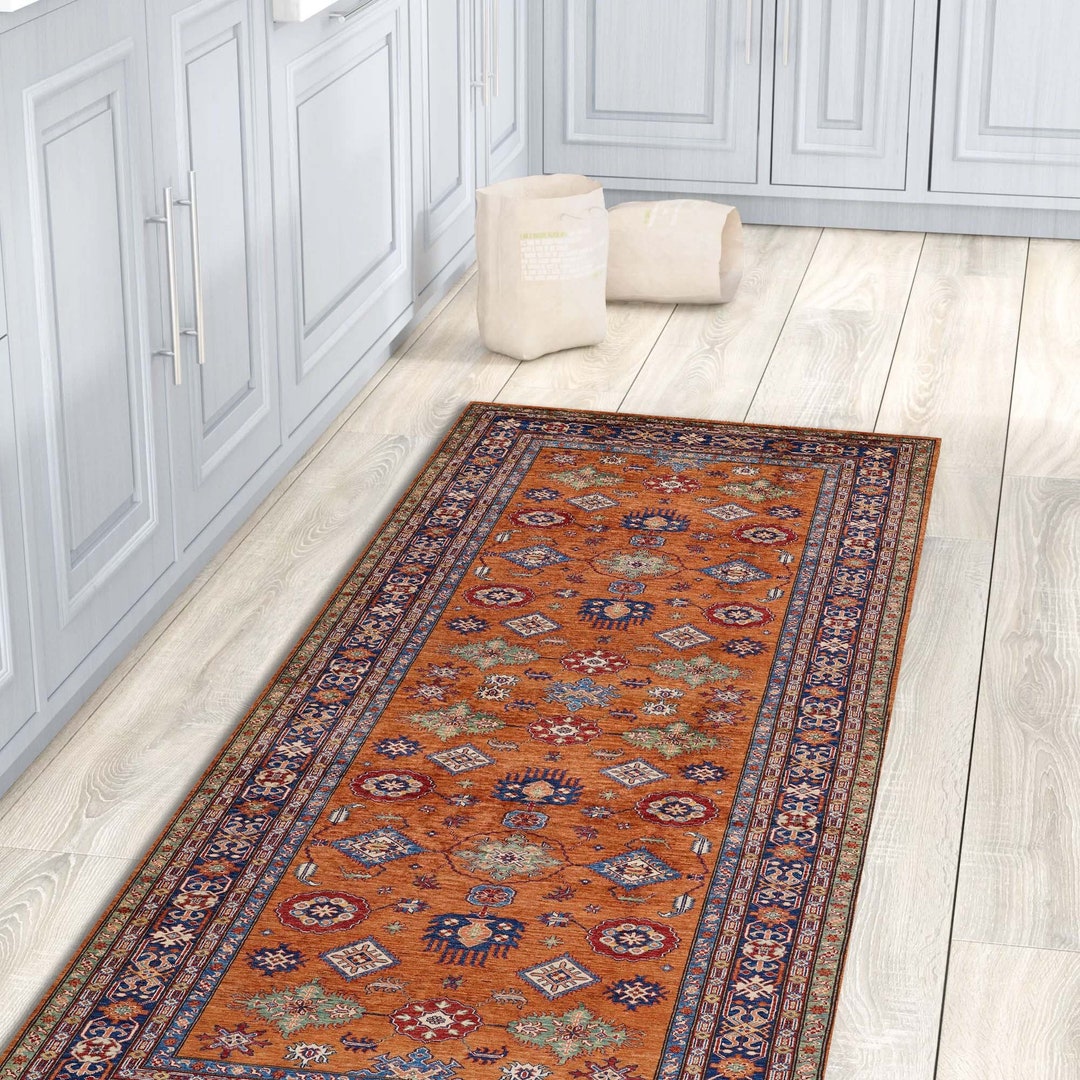 Kilim Runner Rug, Colorful Long Carpet for Hallway, Entryway Runner Rug