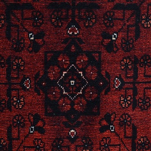 Alfombra afgana roja, alfombra de área 6x9, decoración rústica, alfombra roja audaz, alfombras 5x8, envío gratuito, alfombra 4x6, alfombra de dormitorio, alfombras 2x3 alfombra única de Turquía imagen 4