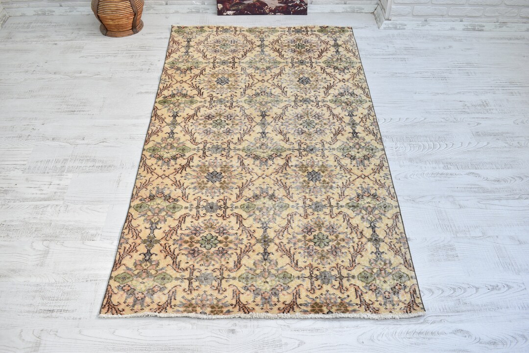 Anzet Rug Anatolian Rug, Boho Aztec Rug, Vintage Rug, Accent Rug, Wool Pile Soft ...