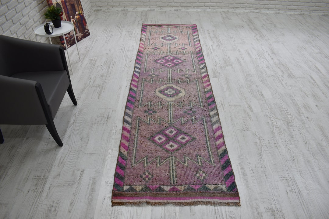 Vintage Rug Runner /bohemian Rugs /12x3 Runner Rug/ Herki Rug / Long ...